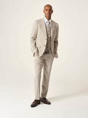 Skopes Natural Tailored Fit Caspian Stretch Look Suit Jacket - Image 1 of 8
