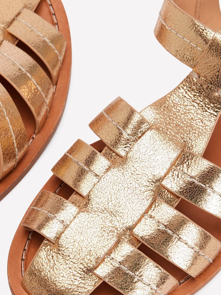 Boden Gold Fisherman Flat Sandals - Image 5 of 5 Boden Gold Fisherman Flat Sandals - Image 5 of 5