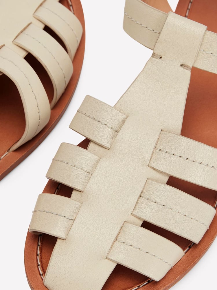 Boden Cream Fisherman Flat Sandals - Image 5 of 5 Boden Cream Fisherman Flat Sandals - Image 5 of 5