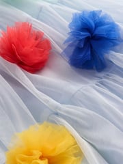 Boden Blue Tulle Tiered Dress - Image 4 of 4