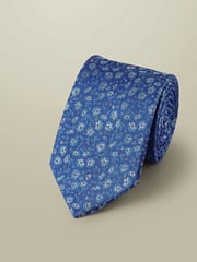 Charles Tyrwhitt Blue Floral Tie - Image 1 of 2