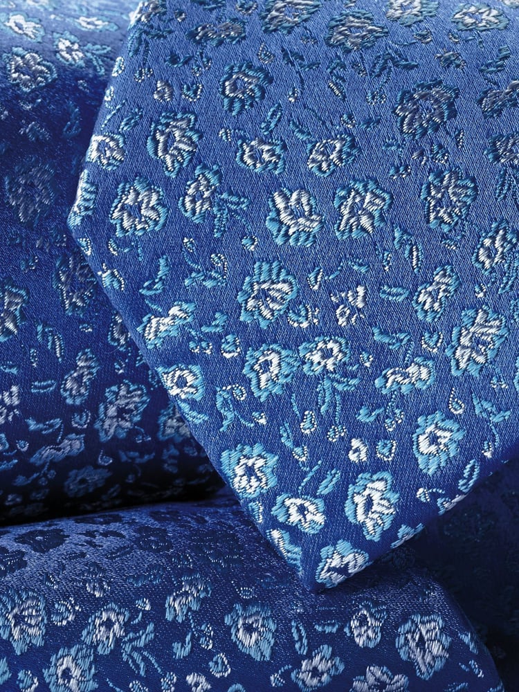 Charles Tyrwhitt Blue Floral Tie - Image 2 of 2