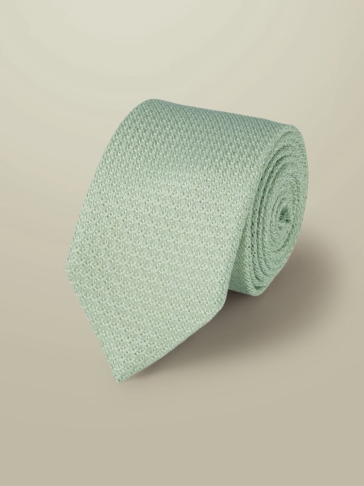 Charles Tyrwhitt Green Grenadine Italian Tie - Image 1 of 2
