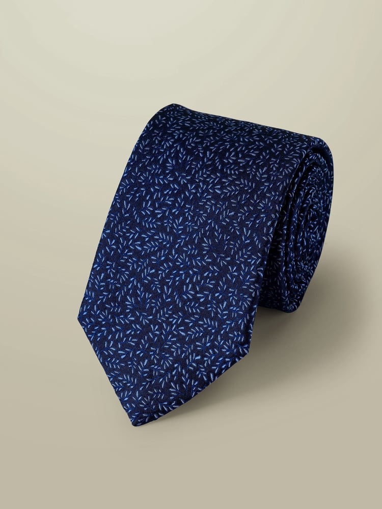 Charles Tyrwhitt Light blue Floral Tie - Image 1 of 2