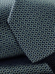 Charles Tyrwhitt Blue Silk Stain Resistant Semi Plain 1 Tie - Image 2 of 2