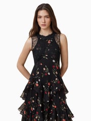 AllSaints Black Quinn Dress - Image 2 of 9