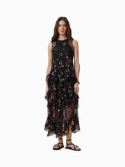 AllSaints Black Quinn Dress - Image 4 of 9