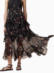 AllSaints Black Quinn Dress - Image 6 of 9