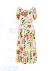 Yumi Cream Big Floral Midi Dress - Image 5 of 5