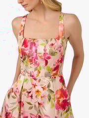 Adrianna Papell Natural Border Mikado Dress - Image 4 of 6