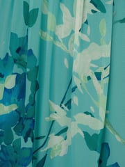 Adrianna Papell Green Print Chiffon Ruffle Dress - Image 6 of 6