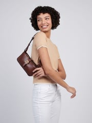 U.S. Polo Assn. Brown Womens Caring Mini Hobo Bag - Image 7 of 7