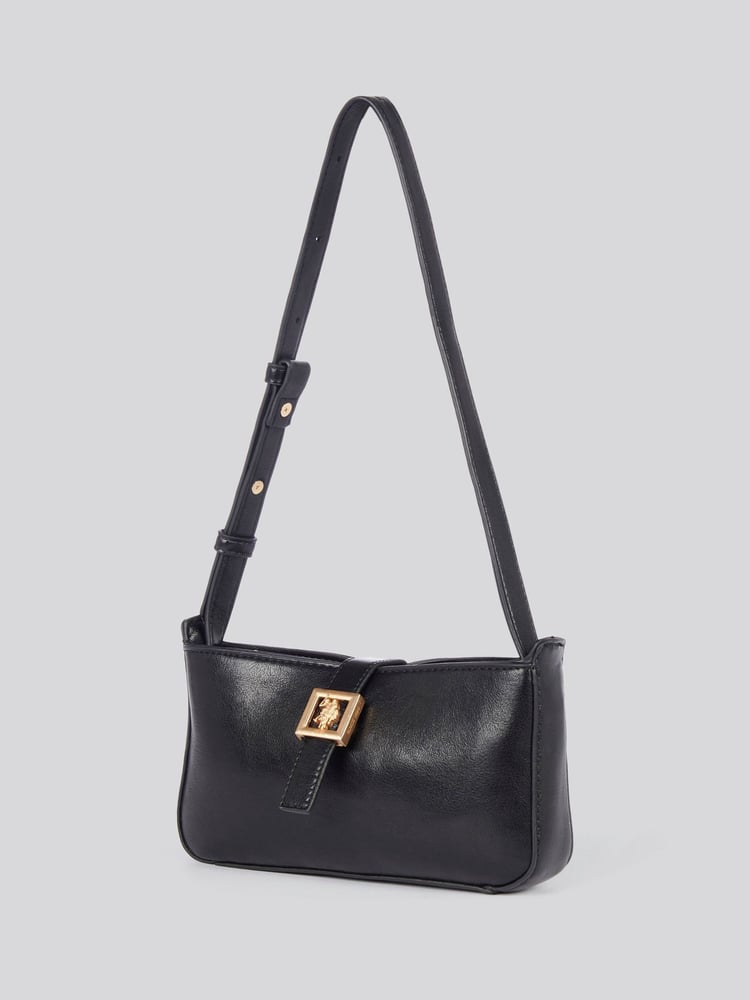 U.S. Polo Assn. Black Womens Caring Mini Hobo Bag - Image 2 of 6