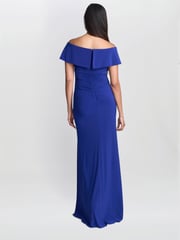 Gina Bacconi Blue Adina Jersey Maxi Dress - Image 2 of 5