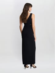 Gina Bacconi Wendy Cut Out Black Dress - Image 2 of 6