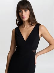 Gina Bacconi Wendy Cut Out Black Dress - Image 5 of 6