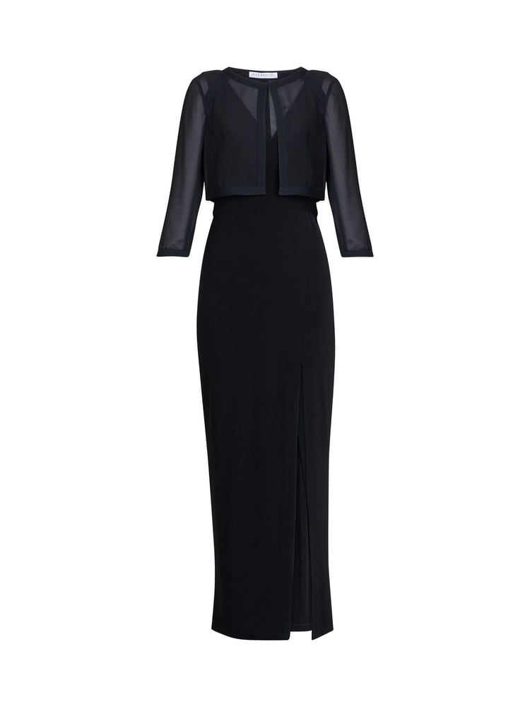 Gina Bacconi Wendy Cut Out Black Dress - Image 6 of 6