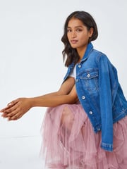 Roman Pink Elasticated Mesh Layered Skirt - Image 5 of 5