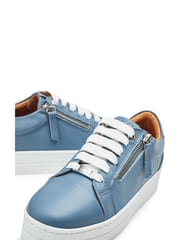 Moda In Pelle Abbiy Chunky Slab Sole Side Zip Lace Up Trainers - Image 5 of 5