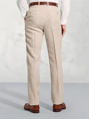 Brook Taverner Natural 100% Cotton Suit Trousers - Image 2 of 2