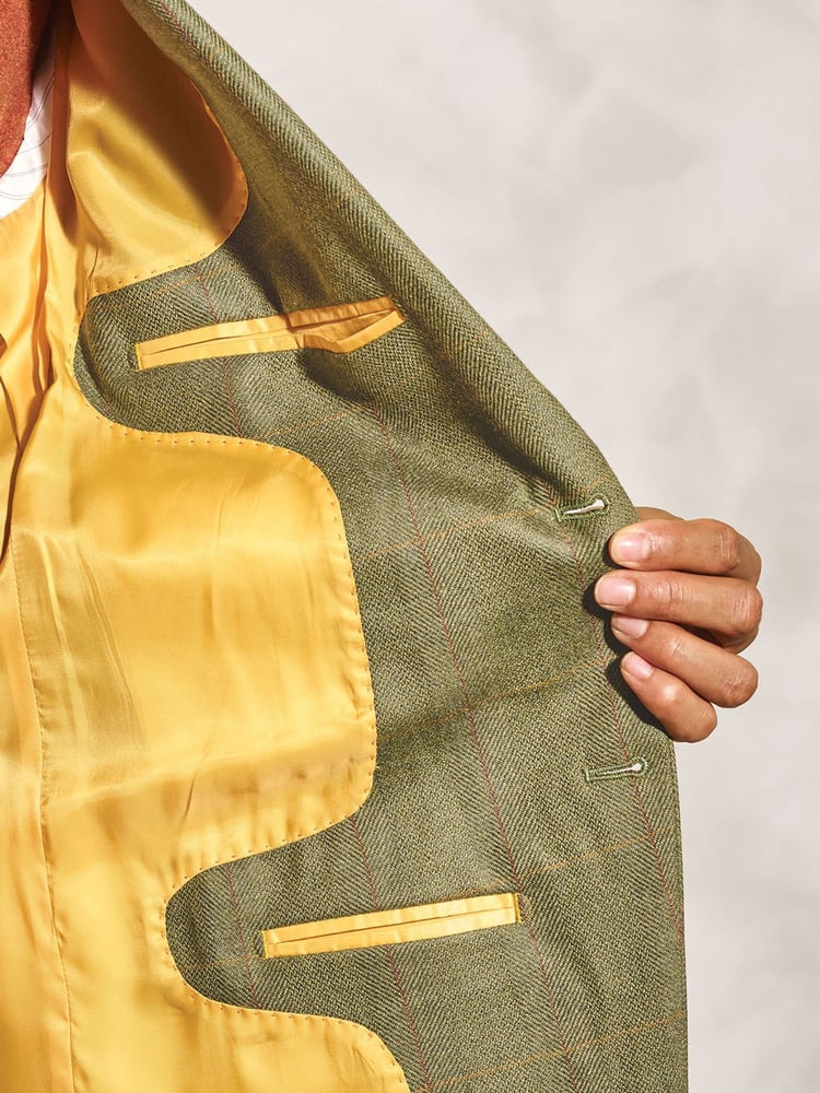 Brook Taverner Green Wool Tweed Jacket - Image 5 of 5