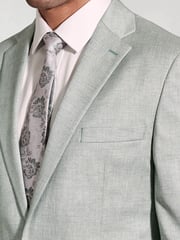 Brook Taverner Green Textured Occasion Suit Jacket - Image 4 of 6