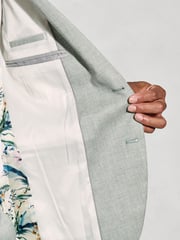 Brook Taverner Green Textured Occasion Suit Jacket - Image 6 of 6