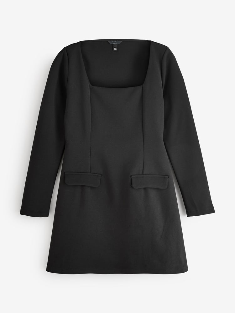 River Island Black Square Neck Mini Dress - Image 1 of 1