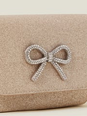 Angels By Accessorize Gold Girls Bling Bow Mini Bag - Image 2 of 2