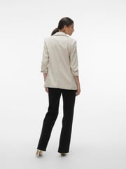 VERO MODA Cream Textured Ruched Sleeve Jacket - Image 3 of 5