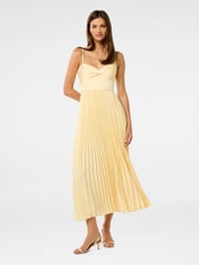 Forever New Yellow Chloe Pleated Midi Dress - Image 1 of 5
