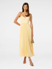 Forever New Yellow Chloe Pleated Midi Dress - Image 4 of 5