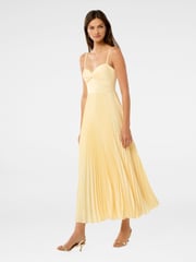 Forever New Yellow Chloe Pleated Midi Dress - Image 5 of 5