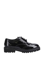 Hush Puppies Senior Gabi Lace Up Patent Black Shoes - Image 1 of 4