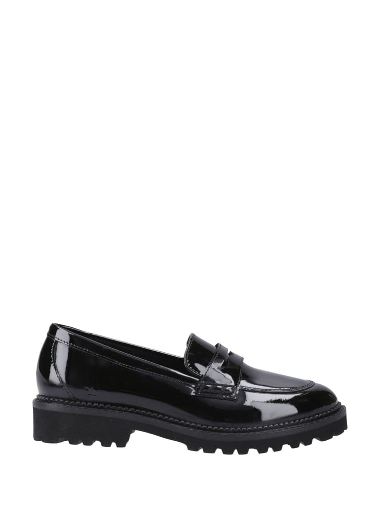 Hush Puppies Senior Grazia Patent Black Loafers - Image 1 of 4