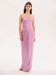 Omnes Purple Amdra Strapless Bandeau Maxi Dress - Image 1 of 5