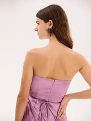 Omnes Purple Amdra Strapless Bandeau Maxi Dress - Image 4 of 5