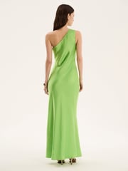 Omnes Green Uma One Shoulder Maxi Dress - Image 3 of 5