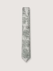 Antique Rogue Green Summer Floral Tie - Image 1 of 4