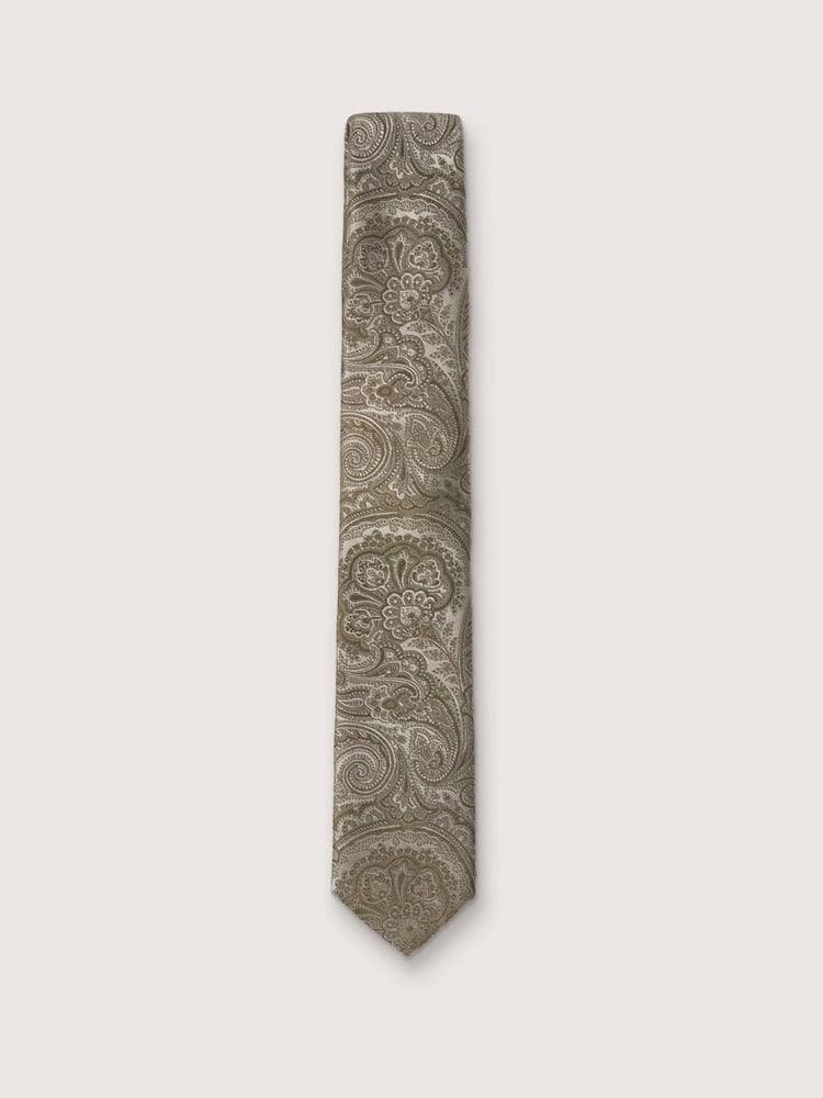 Antique Rogue Green Paisley Tie - Image 1 of 4