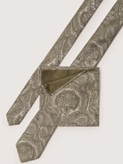 Antique Rogue Green Paisley Tie - Image 4 of 4