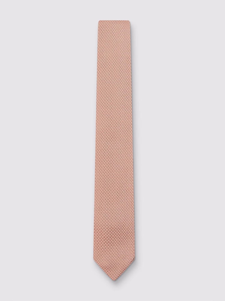 Antique Rogue Pink Knitted Tie - Image 1 of 3