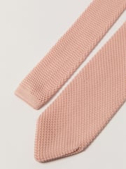 Antique Rogue Pink Knitted Tie - Image 2 of 3