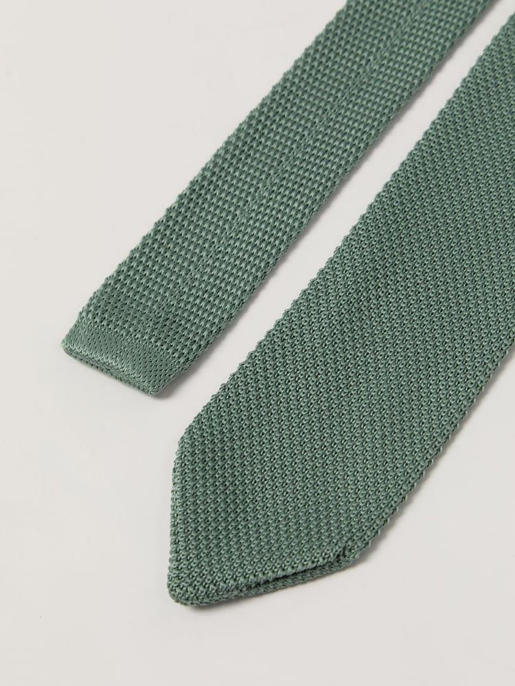 Antique Rogue Green Knitted Tie - Image 4 of 4