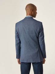 Skopes Blue Tailored Fit Doug Check Blazer Jacket - Image 2 of 7