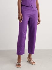 Seasalt Cornwall Purple Westlin Trousers - Image 5 of 5