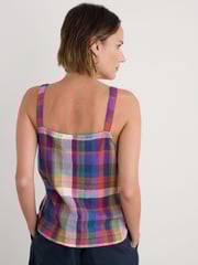 Seasalt Cornwall Multi Relaxed Fit Hares Tail 100% Organic Cotton Vest - Image 5 of 9