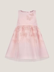Monsoon Pink Baby Mapel Butterfly Tulle Dress - Image 1 of 3