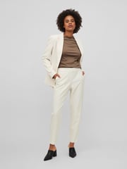 VILA Cream Carrie Suit Trousers - Image 2 of 7