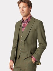 Brook Taverner Green Wool Check Suit Jacket - Image 1 of 4
